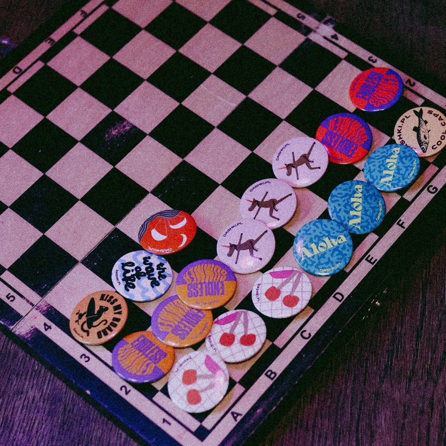 Czapka dziecięca z daszkiem Chessboard Small Kids Cap