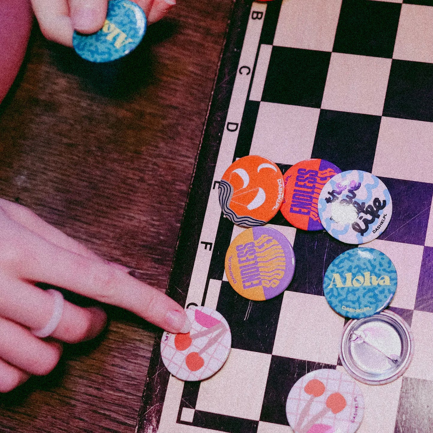 Czapka dziecięca z daszkiem Chessboard Small Kids Cap