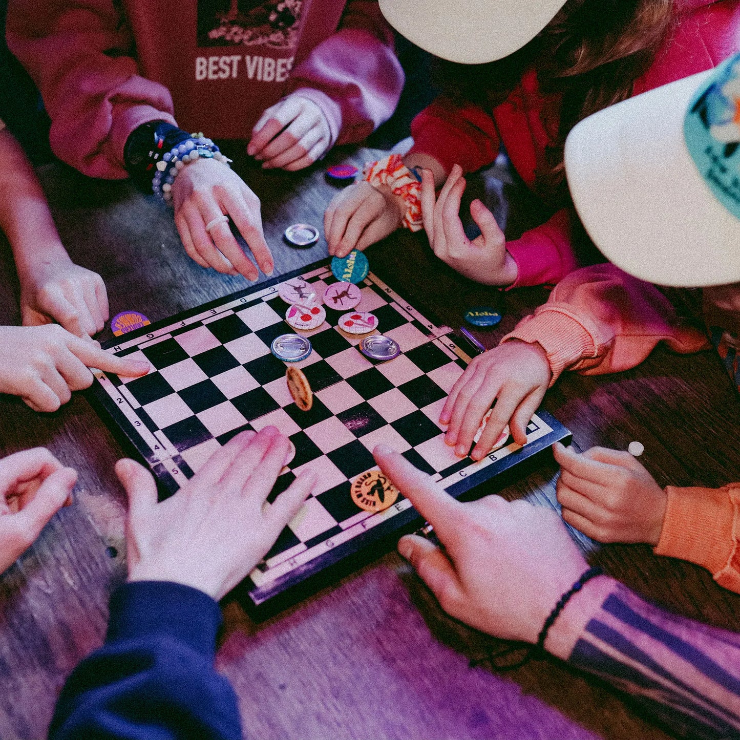 Czapka dziecięca z daszkiem Chessboard Small Kids Cap