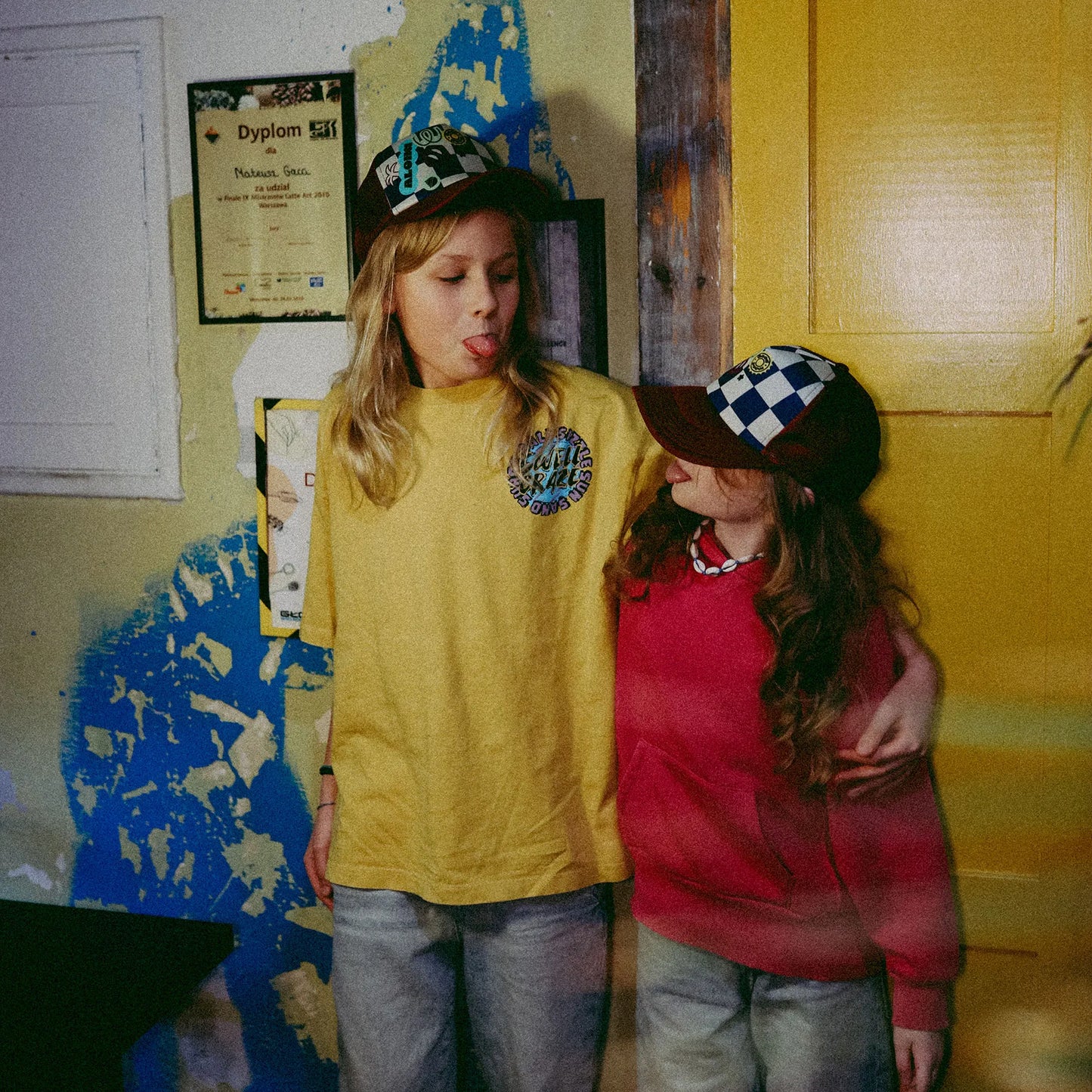 Czapka dziecięca z daszkiem Chessboard Small Kids Cap