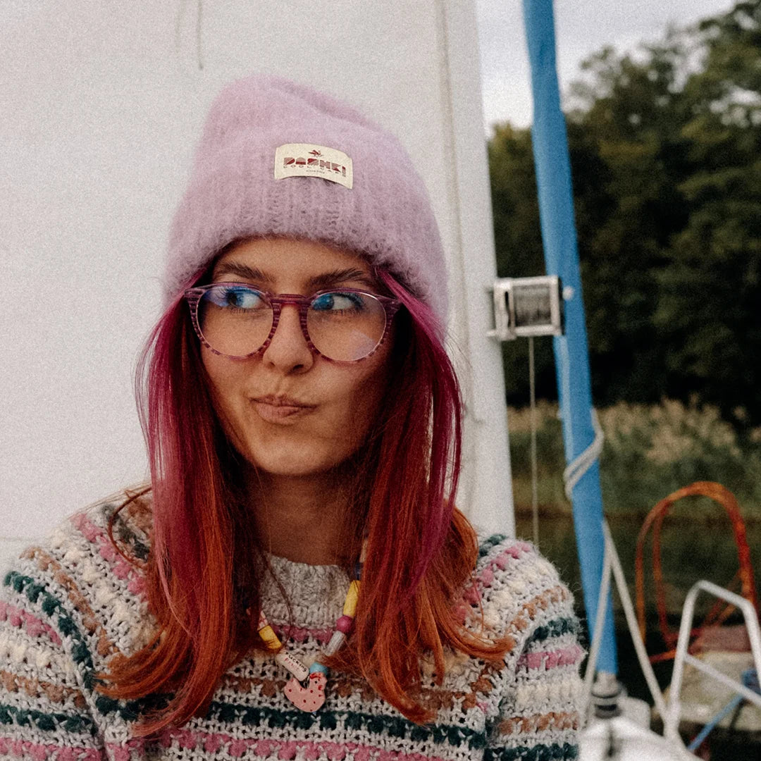 Czapka damska DREAMY CLOUD Light Pink Beanie