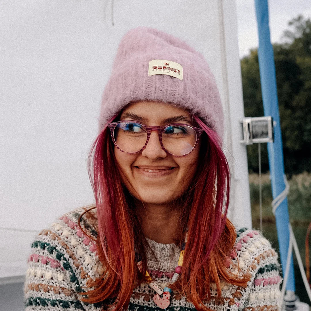 Czapka damska DREAMY CLOUD Light Pink Beanie