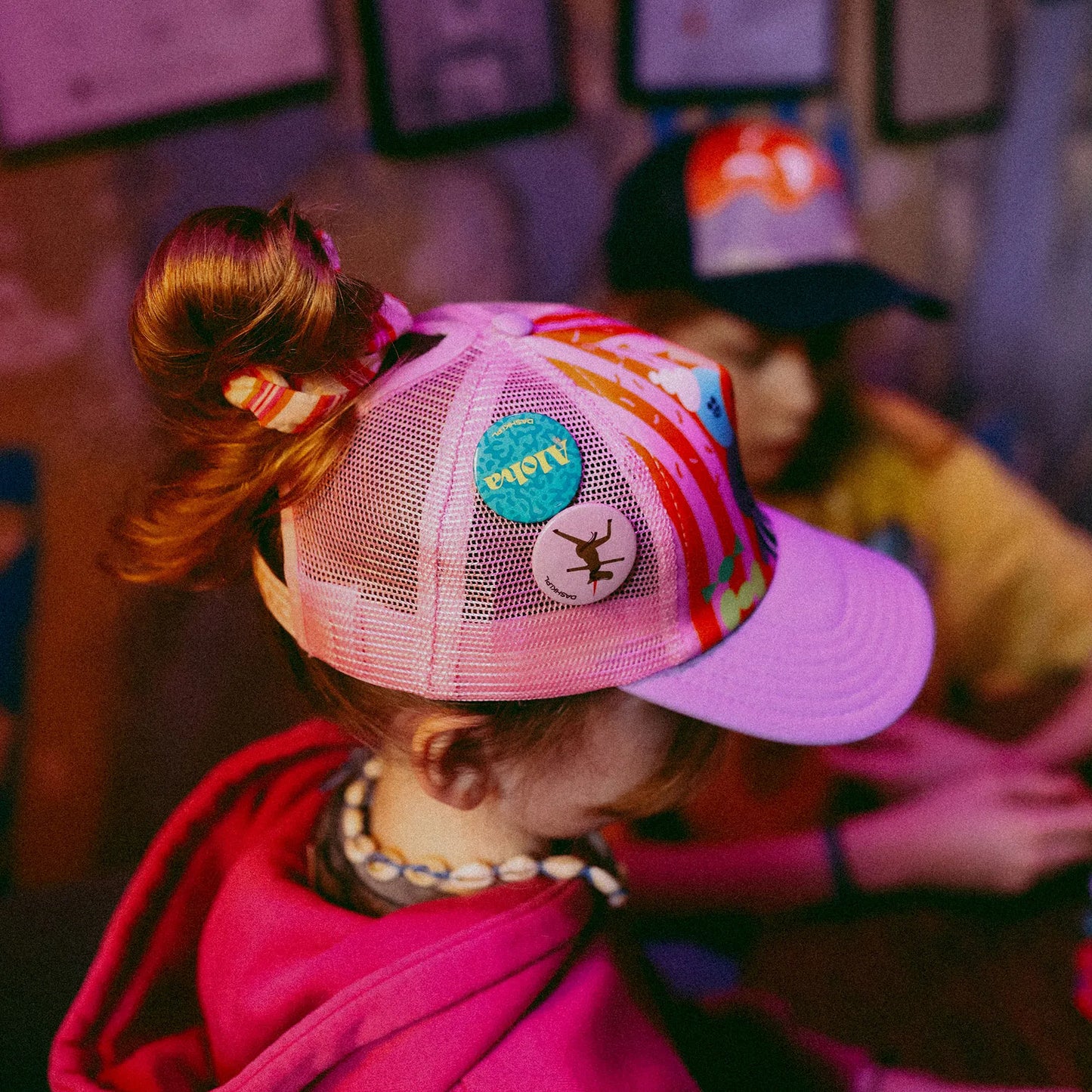 Czapka dziecięca z daszkiem i dodatkowym otworem na kucyk Ice Cream Yupi Small Kids Cap