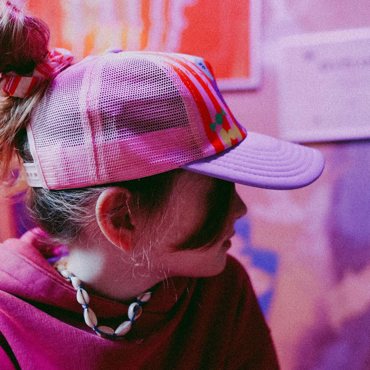 Czapka dziecięca z daszkiem i dodatkowym otworem na kucyk Ice Cream Yupi Small Kids Cap