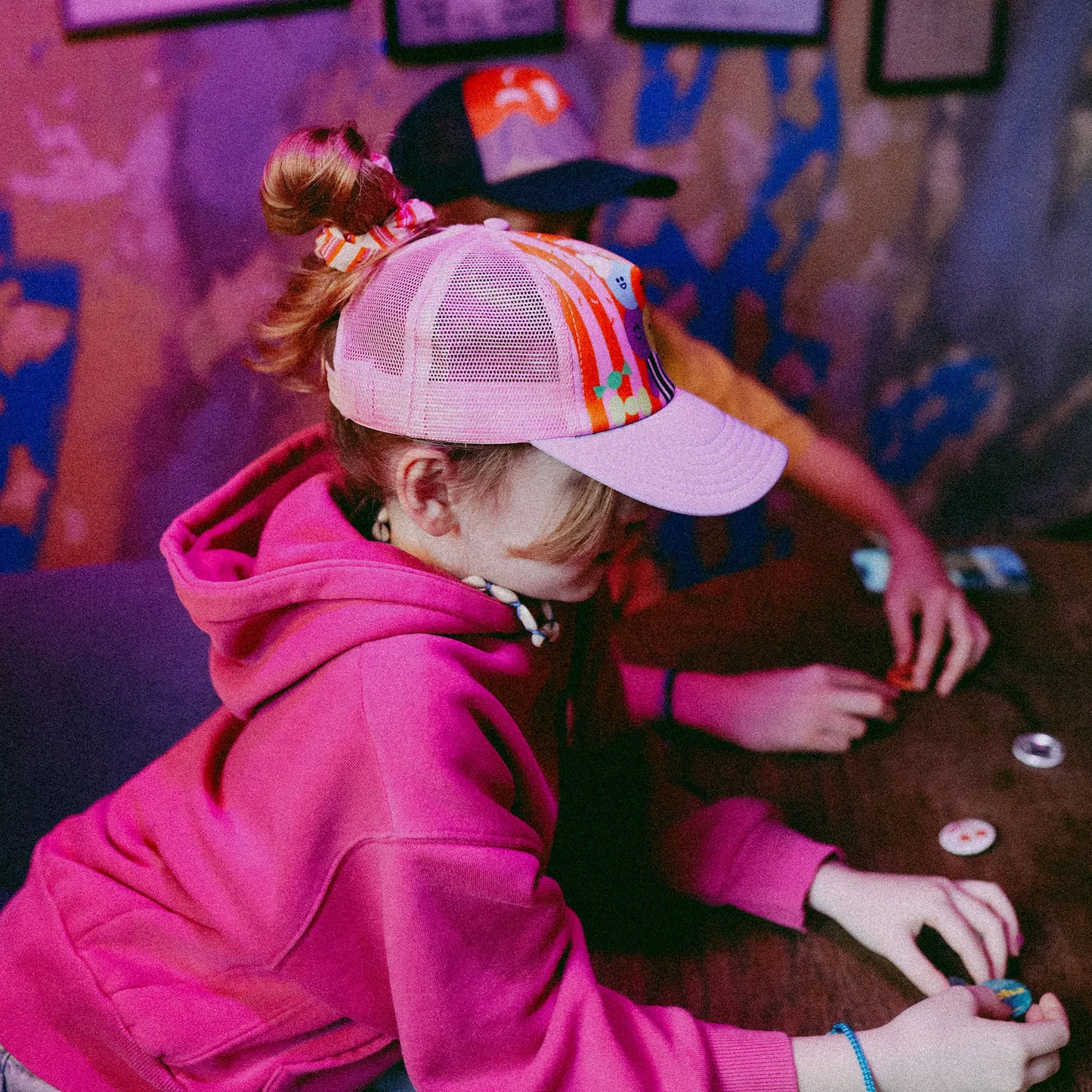 Czapka dziecięca z daszkiem i dodatkowym otworem na kucyk Ice Cream Yupi Small Kids Cap