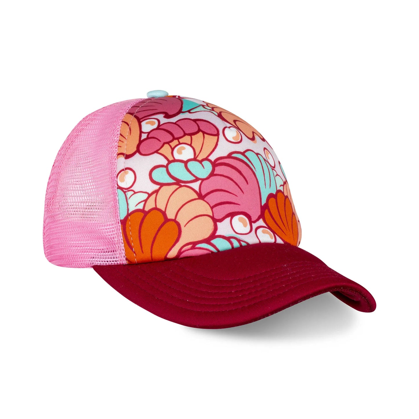 Czapka dziecięca z daszkiem i dodatkowym otworem na kucyk Shells Yupi Small Kids Cap