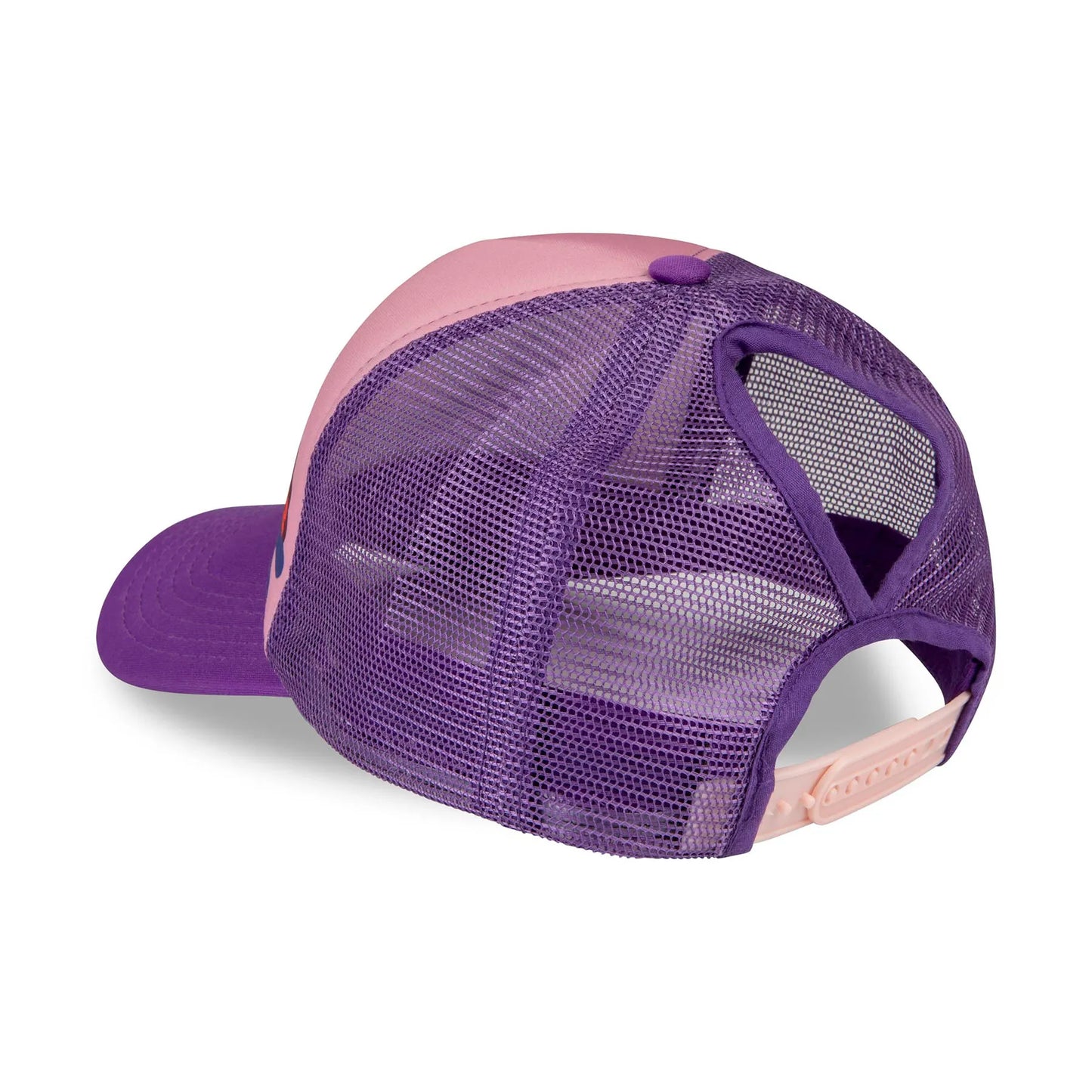 Czapka z daszkiem dla dorosłych z dodatkowym otworem na kucyk Super Me Pink Yupi Large Cap