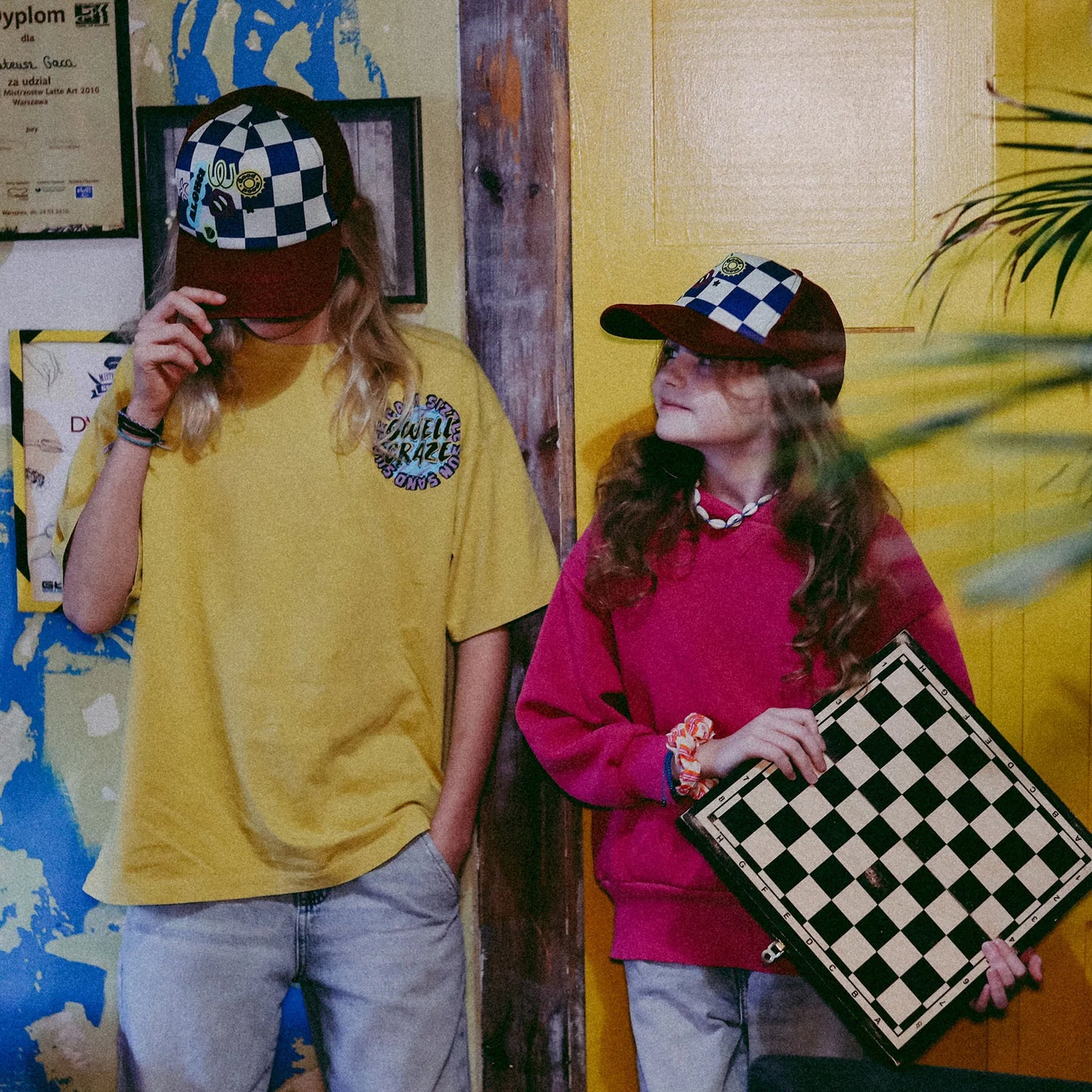 Czapka z daszkiem Chessboard Large Cap