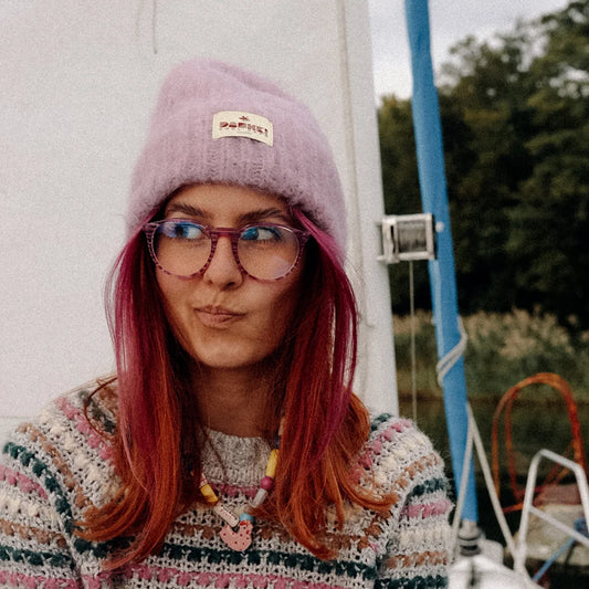 Czapka damska DREAMY CLOUD Light Pink Beanie