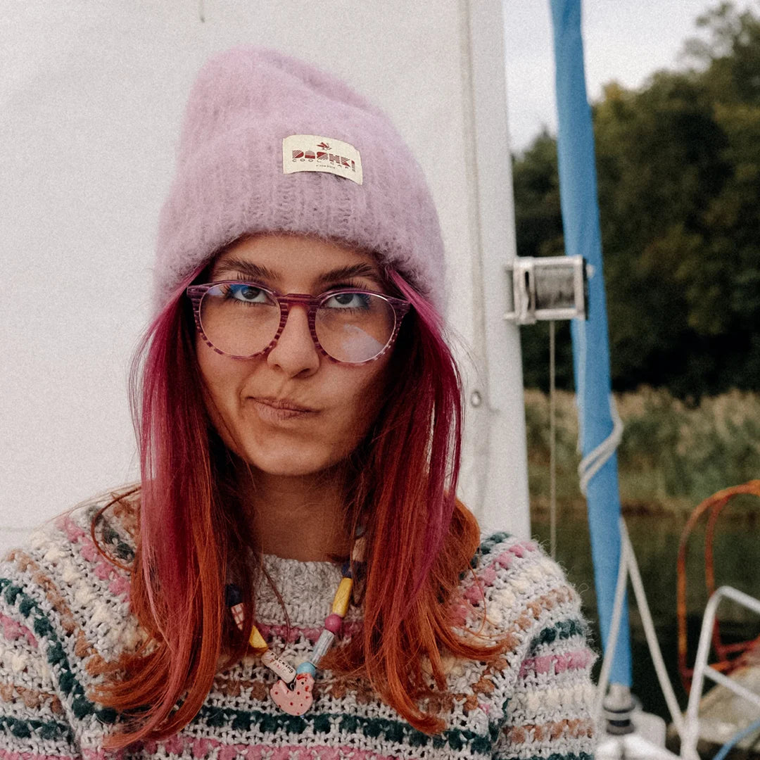 Czapka damska DREAMY CLOUD Light Pink Beanie
