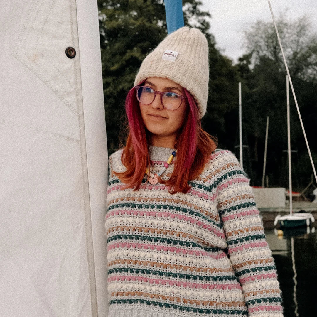 Czapka Woolly Friend Beige Beanie