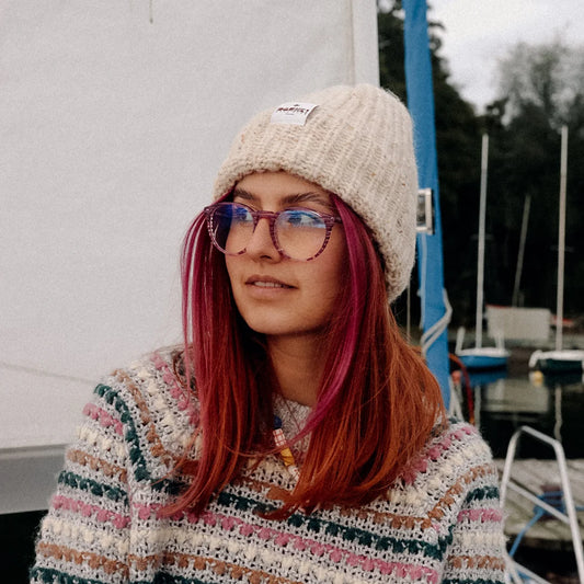 Czapka Woolly Friend Beige Beanie